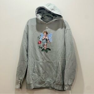 Boys Lie Cream Hoodie with Angel Graphic